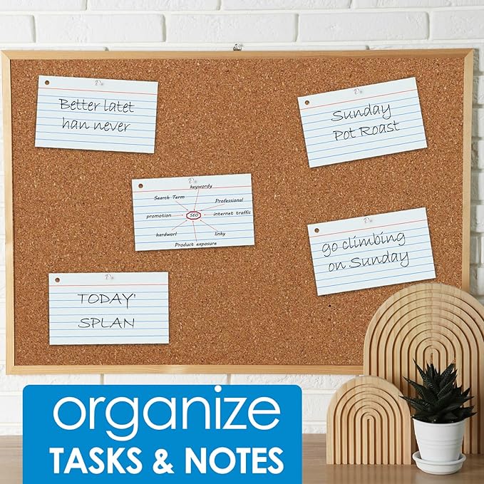 2000 PCS Index Cards 3x5 Inches White Flash Cards with Ring Lined Flashcards Ruled Index Cards Notecards Study Cards Note Cards for Studying Learning School College, White