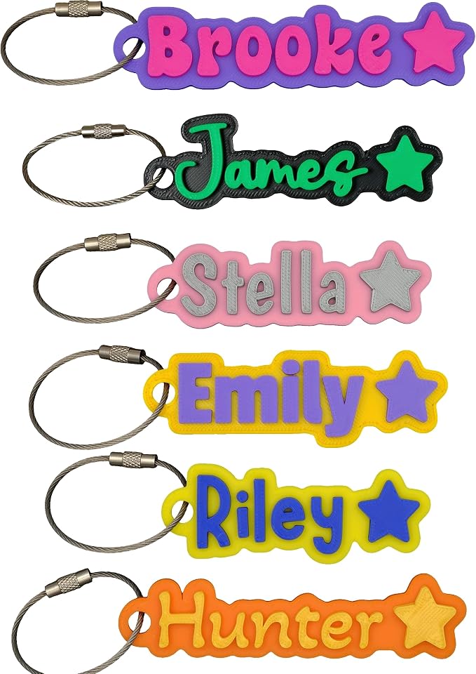 SuperFineDeesigns Bag & Water Bottle Name Tag