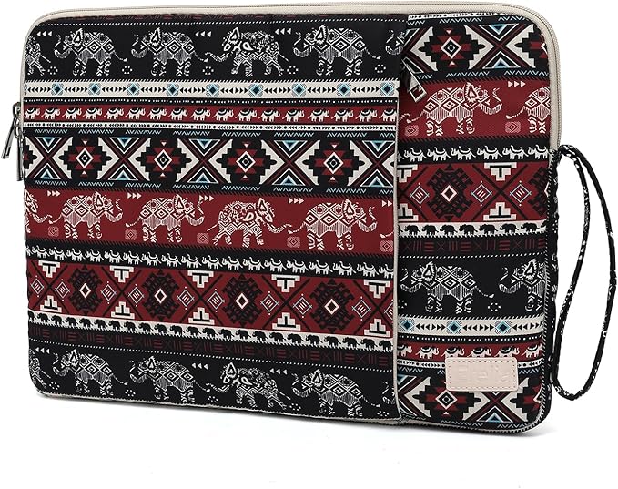Laptop Sleeve 13.3 inch14 Inch, 15.6inchWater Resistant Traveling Computer Cover with Handle, Shockproof Protective Carrying Laptop Case (Y8-Red Elephant, 15 inch-15.6 inch)