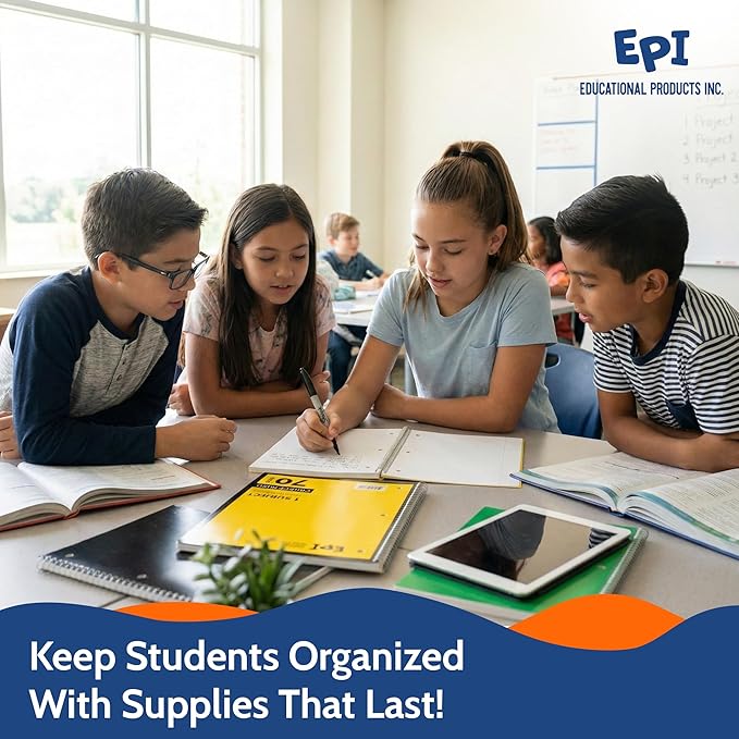 EPI Essentials Bulk School Supplies for Kids – 4th-6th Grade School Supply Packs – Wide-Ruled Bundle with Classroom-Ready Standard List Essentials – 144 Boxes per Pallet