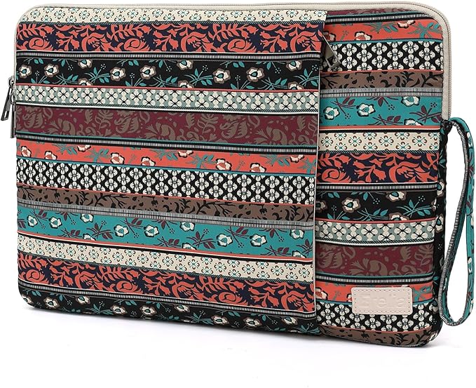 Laptop Sleeve 13.3 inch14 Inch, 15.6inchWater Resistant Traveling Computer Cover with Handle, Shockproof Protective Carrying Laptop Case (Y8-Red Bohemia, 12.5 inch-13.5 inch)