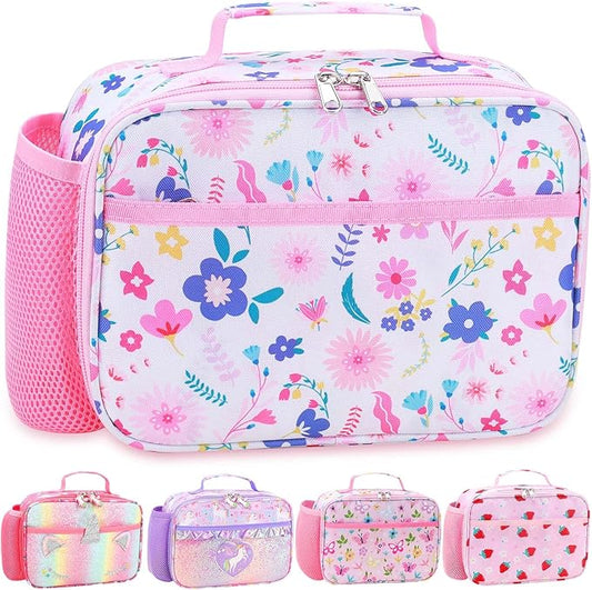 RHCPFOVR Kids Lunch Bag - Insulated Lunch Box for Boys Girls Washable Lunch Bag and Reusable Toddler Leak-proof Lunchbox for School and Daycare