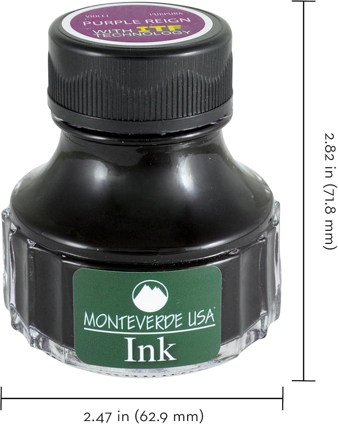 Monteverde USA Ink with ITF Technology, 90 ml Purple Reign (G308PL), 1 Count (Pack of 1)