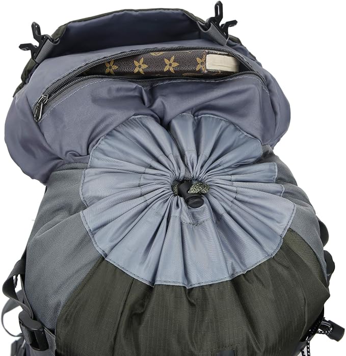 WoneNice 50L(45+5) Waterproof Hiking Backpack Outdoor Daypack w/Rain Cover