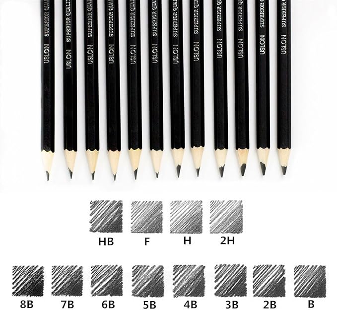 Professional Sketch pencils Drawing pencils set for Kids and Adults,Art sketching pencils for Artists Beginner(8B-2H).(24-Count)