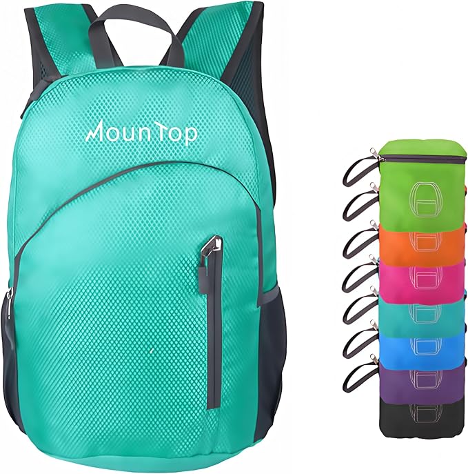 MounTop Outdoor Lightweight Foldable Water Resistant Backpack for Travel Hiking Riding