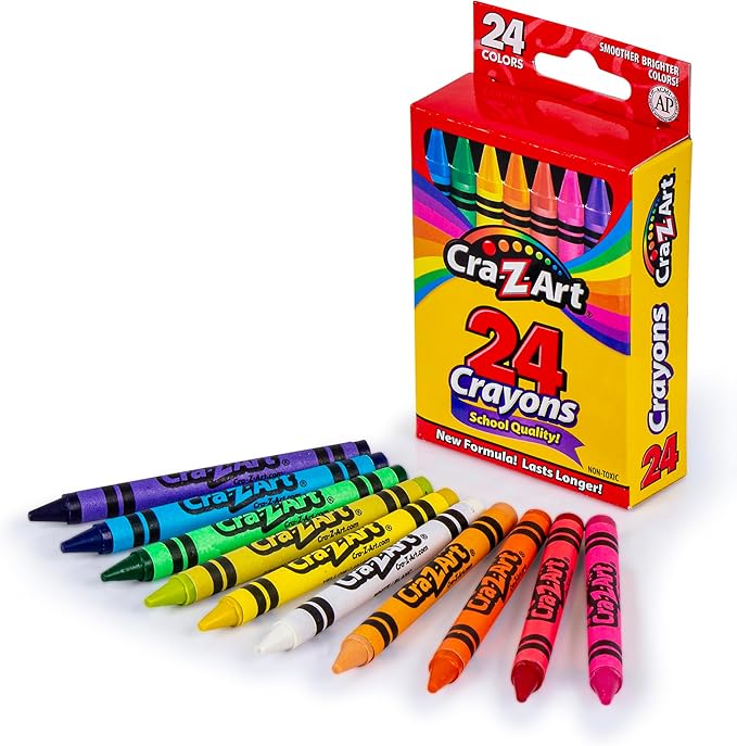 Cra-Z-Art Classic Bundle Crayons, Markers and Colored Pencil 46 Piece School Supply Arts & Crafts Bundle