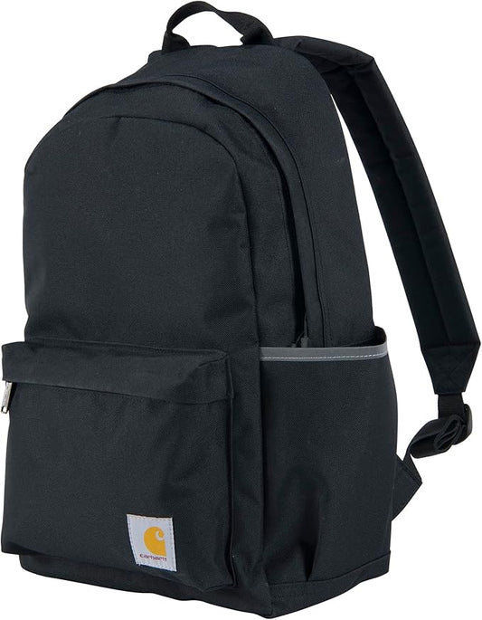 Carhartt 21L Classic Laptop Backpack, Water-Resistant Pack W/ 15" Laptop Sleeve and Organizational Compartments, Black