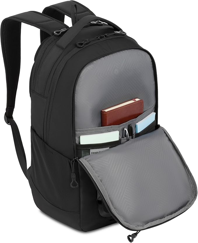 SwissGear Shield Laptop Backpack, Black, 18.5"x12"x6"