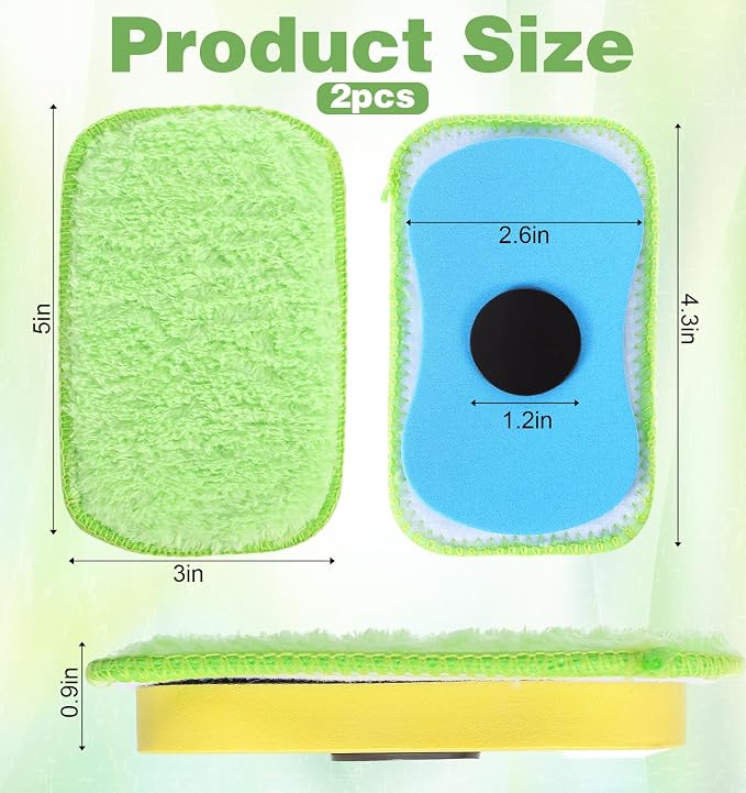 2 Pcs Chalk Eraser for Chalkboard, Magnetic EVA Microfiber Chalk Eraser