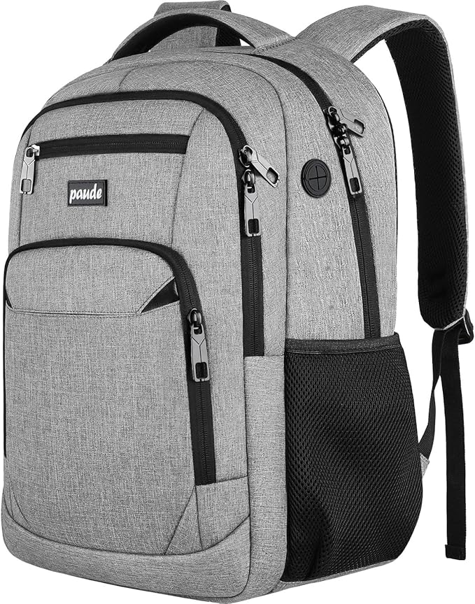 Paude Backpack School,17.3 Inch Travel Laptop Backpack,Bookbag for Teen Boys College Backpack with USB Charging Port,Waterproof