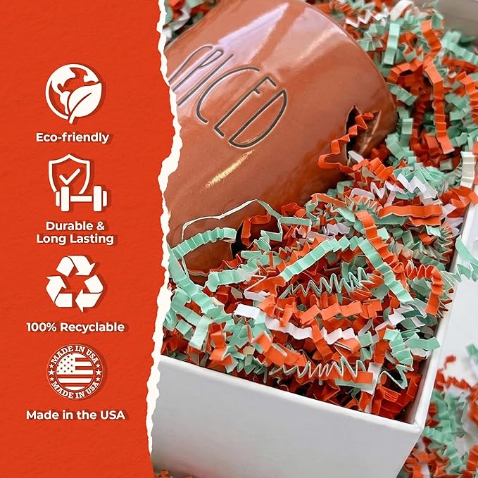 MagicWater Scented Crinkle Cut Paper - 2 oz - Fruity Rings - Perfect for Shredded Paper Filler, Basket Filler, Gift Boxes, Bridesmaid Gifts, Christmas Stuffers & More – For All Occasions