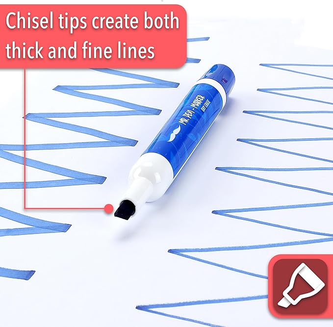 Mr. Pen- Dry Erase Markers, 10 Pack, Assorted Colors, Low Odor Ink, Chisel Tip, White Board Markers Dry Erase, Ideal for Classroom, Back to School Supplies, Teachers, Office, Whiteboard & Home