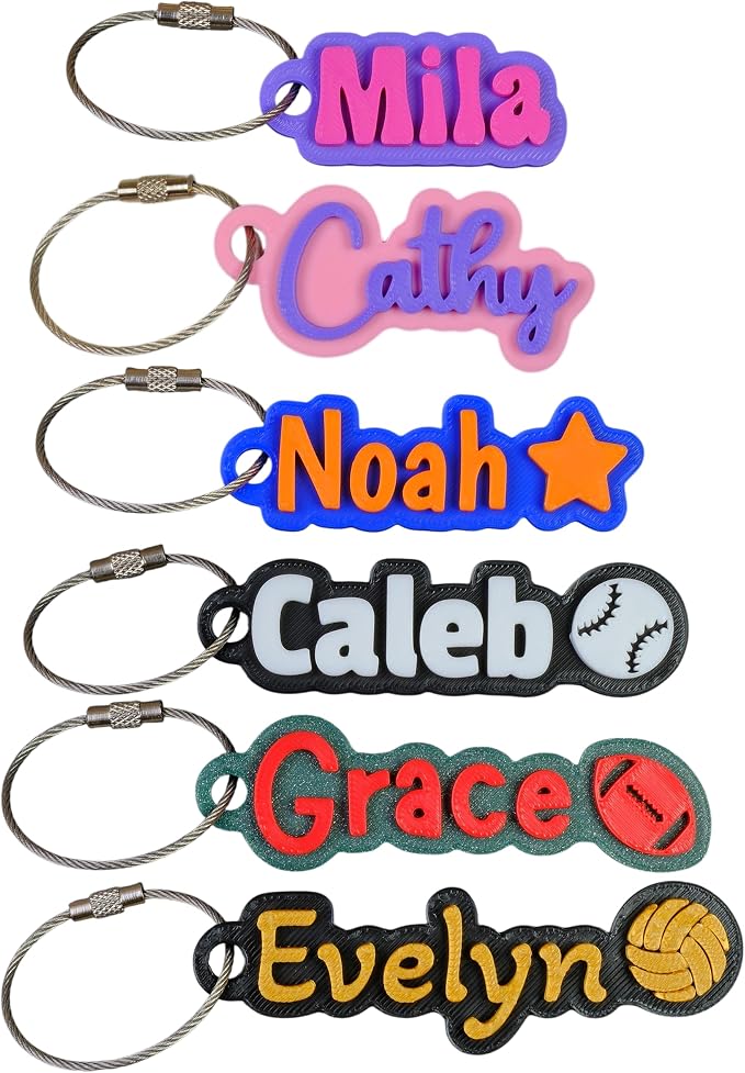SuperFineDeesigns Bag & Water Bottle Name Tag