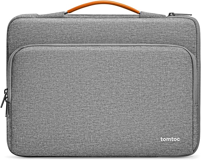 tomtoc 360 Protective Laptop Carrying Case Compatible with 14-inch MacBook Pro M5 Pro/Max (2026) A3426 A3427, M4/M3/M2/M1 Pro/Max, 12.9-13 Inch iPad Pro/Air, Water-Resistant Accessory Sleeve Bag