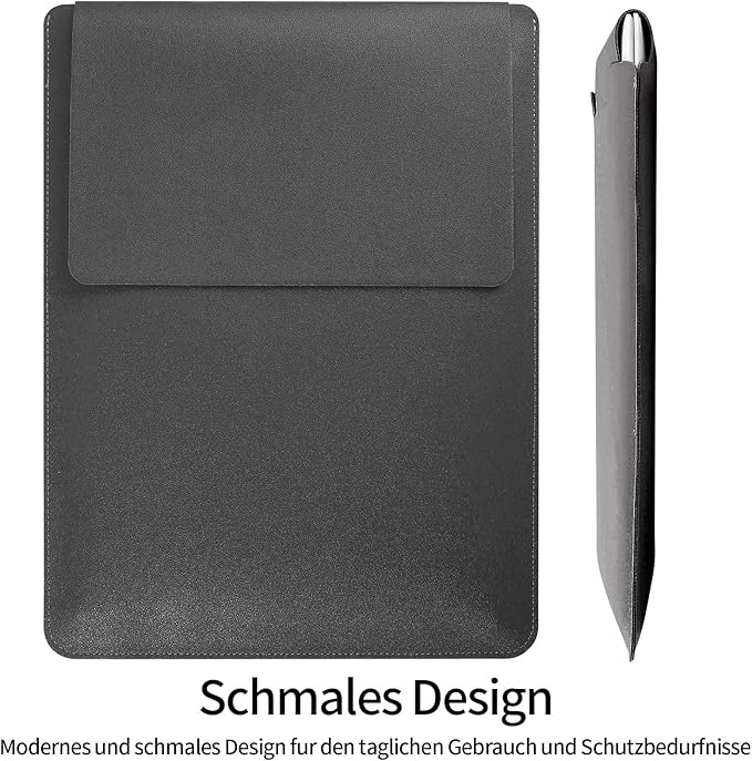 Compatible with Apple 14/13.3 inch Laptop Sleeve, Padded Case, Portable, Compatible with 2022 Pro/2015 Pro/Air (Dark Gray)