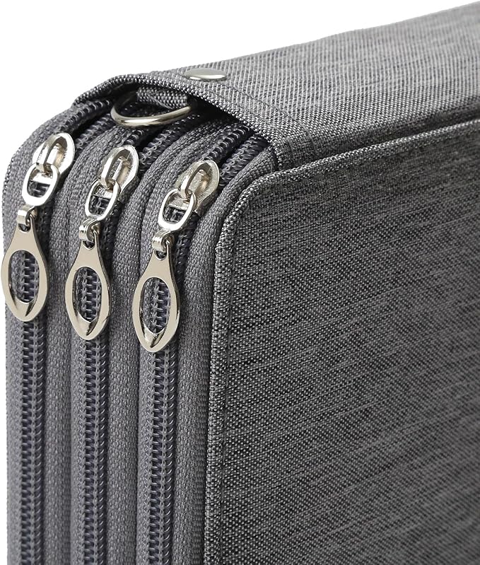 Portable Colored 72 Slots Pencil case Organizer with Printing Pattern for Watercolor Pens, Pencil Case Organizer for Artist