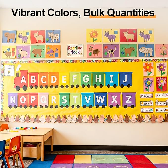 600-Sheets Colored Cardstock for Crafts: 50 Assorted Colors, 8.5" x 11", 65lb/180gsm, Colored Paper for Kids School Supplies, Party Decorations, DIY Crafts, for cri·cut Cutting