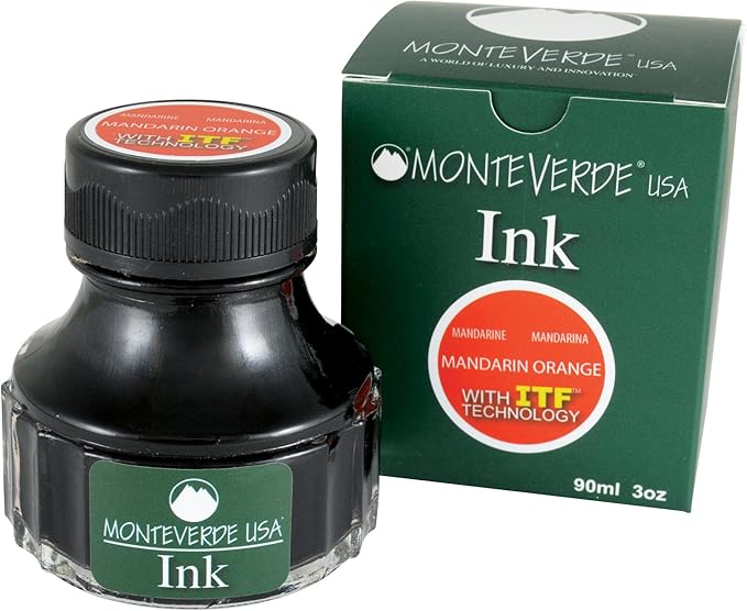 Monteverde USA Ink with ITF Technology, 90 ml Mandarin Orange (G308MO)