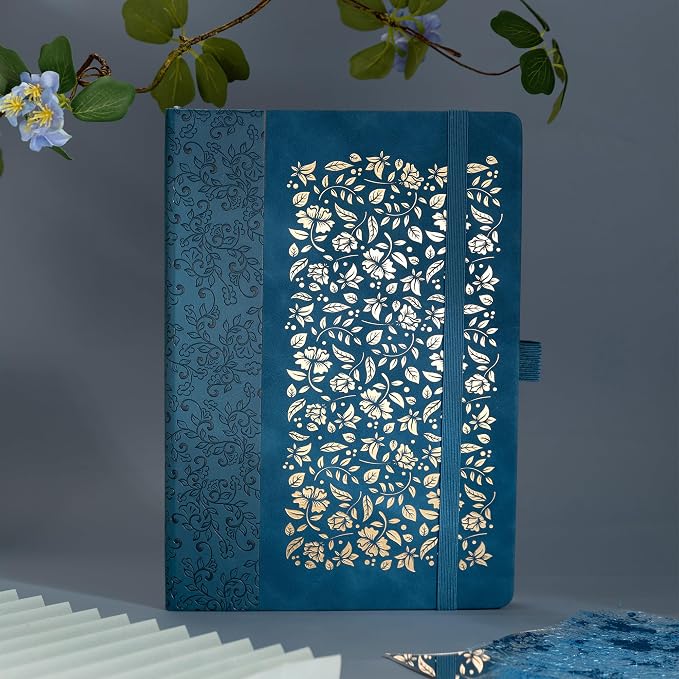 TIEFOSSI B5 Lined Journal for Women Men, 100 GSM Thick Paper, 230 Numbered Pages, College Ruled Notebook, Hardcover Notebooks for Journaling Writing
