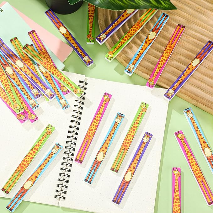 Junkin 32 Pcs Writing Tools Spacers for Writing Handwriting Spacer Tool Classroom Management Tools for Students to Learn Proper Word Spacing (Giraffe)