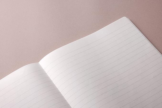 MARK'STYLE EDiT Designed for Clear Thinking, Thin, Lightweight, and Smooth to Write On” — 160-Page Notebook (A4 (7mm Ruled))