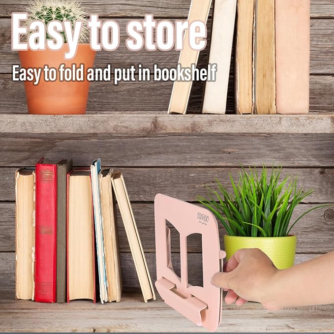 Book Stand, Music Stand, Book Holder, Portable Cookbook Stand, Book Stand for Reading, Recipe Book Holder, for Kids boy Girl, Back to School Supplies (11.82" * 8.26")