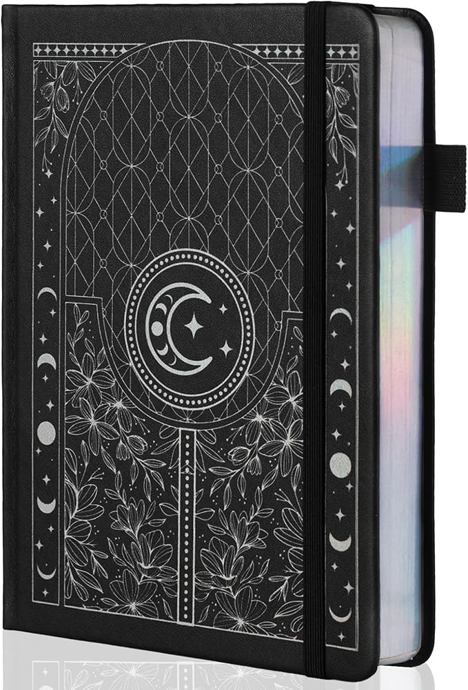 TIEFOSSI Dotted Journal Notebook, 160gsm 256 Numbered Thick Paper, A5 Hardcover Dotted Grid Diary for Women Men Work Writing, Journaling, Drawing, 5.8 x 8.3 in