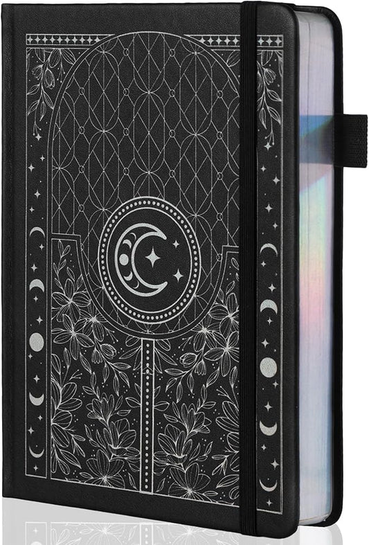 TIEFOSSI Dotted Journal Notebook, 160gsm 256 Numbered Thick Paper, A5 Hardcover Dotted Grid Diary for Women Men Work Writing, Journaling, Drawing, 5.8 x 8.3 in