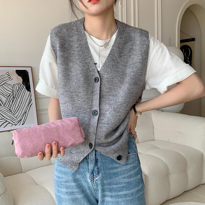 Cute Pencil Case Aesthetic Student Pencil Pouch Coin Pen Pouch Cosmetic Bag Office Stationery Organizer For Kids Teen School
