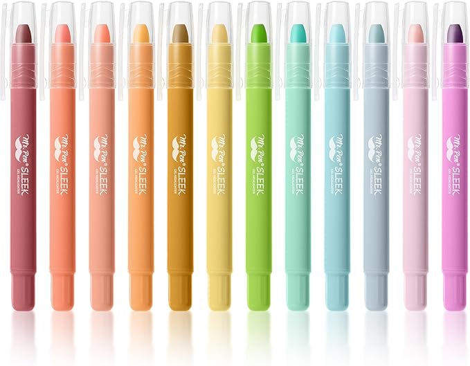 Mr. Pen- Gel Highlighter, 12 Pack, Assorted Colors, Bible Highlighters No Bleed, No Bleed Highlighters, Bible Highlighter