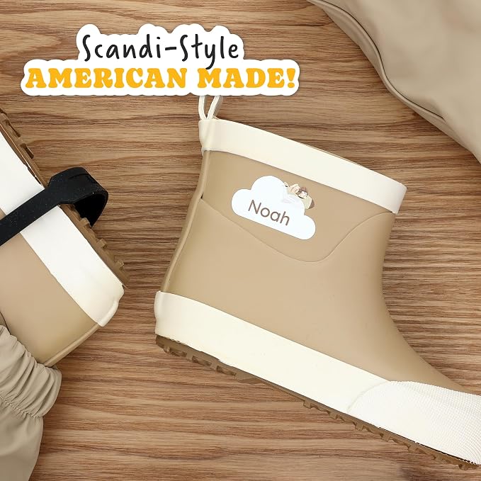 Camp Name Labels for Kids (33) – Custom Waterproof Stickers for Water Bottles, Lunch Boxes, Daycare & School with Unique Designs - Classic Airplane