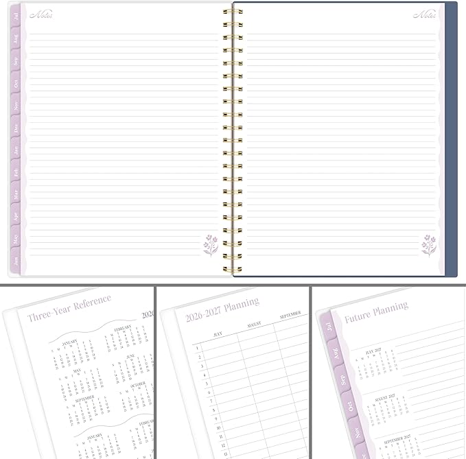 Cambridge Planner 2026-2027 Weekly & Monthly Academic 12-Month July-June, 8-1/2" x 11", Cherrywood Lane, Cosmo Garden (CL17-905A)