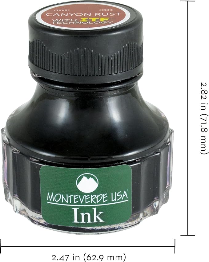 Monteverde USA Ink with ITF Technology, 90 ml Canyon Rust (G308CP)