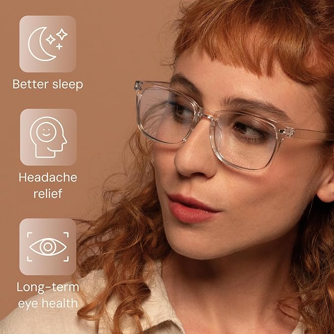 Gaoye Stylish Eyewear Frame Accessories - Blue Light Glasses for Woman - Computer Glasses for Blue Light Blocking