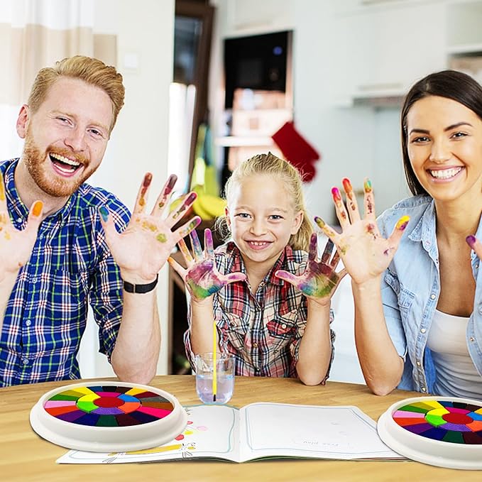 25 Color Book Finger Painting Kit Drawing Toys,Album Educational Tool Kit,Washable Children's Supplies for Birthday Kindergarten,Early Learning