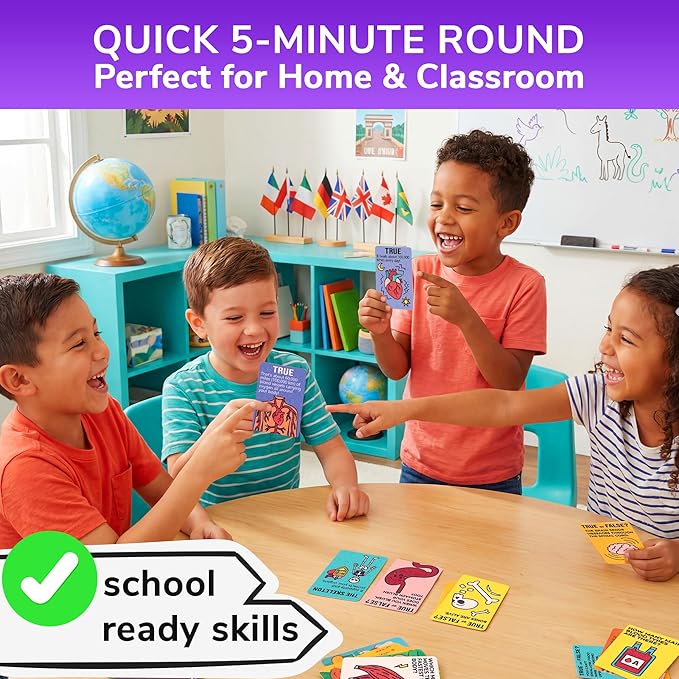 QUOKKA Trivia Games for Kids – Human Body Facts & Anatomy – Fun Card Game for Family Game Night – Educational Trivia Cards for Kids, Family and Adults – Travel Games Gift for Teenage Boys & Girls 4-8