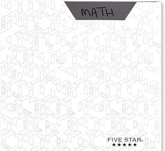 Five Star 2-Pocket Folder, Plastic Folder with Stay-Put Tabs and Prong Fasteners, Holds 8-1/2" x 11" Paper, White (72494)