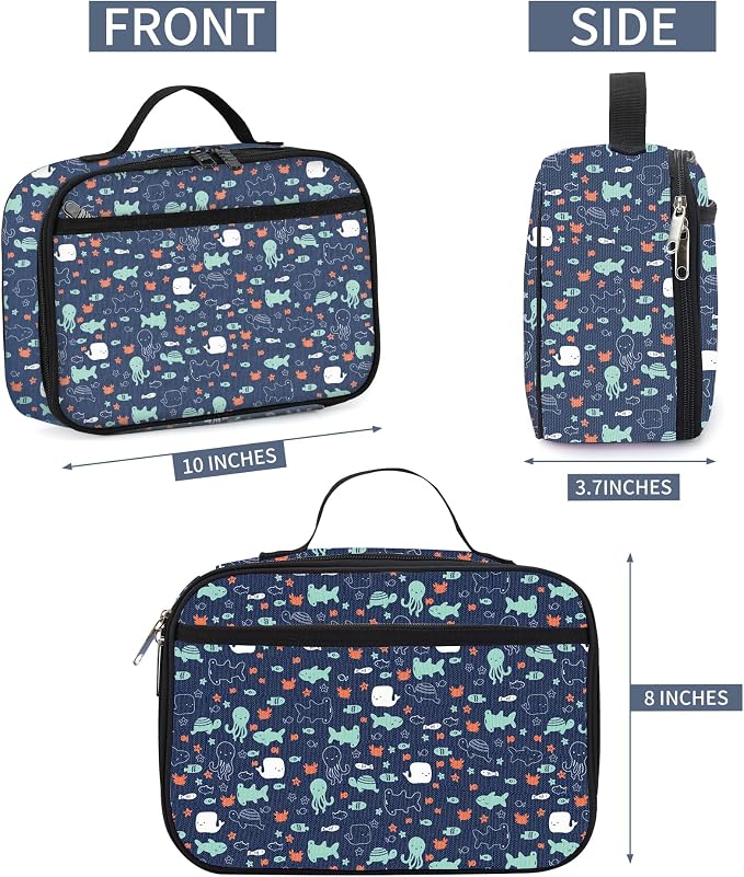 rickyh style Kids Insulated Lunch Box Thermal School Cooler hot Bag for Child