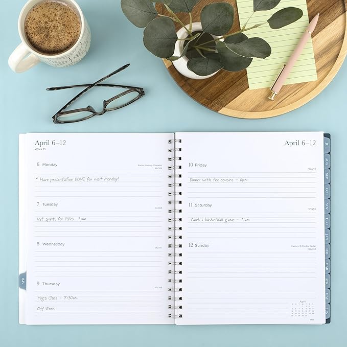 Mead Planner 2026-2027 Weekly & Monthly Academic 15-Month April-June, 8-1/2" x 11", Terra (1802-905A)