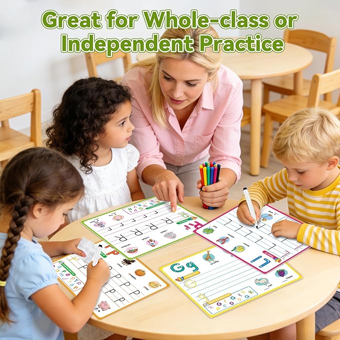 Alphabet Number Shapes Flash Cards,Handwriting Practice Writing Tracing Phonics Preschool Kindergarten Toddler Learning Activities Homeschool Classroom Autism Educational Toys ABC Letter