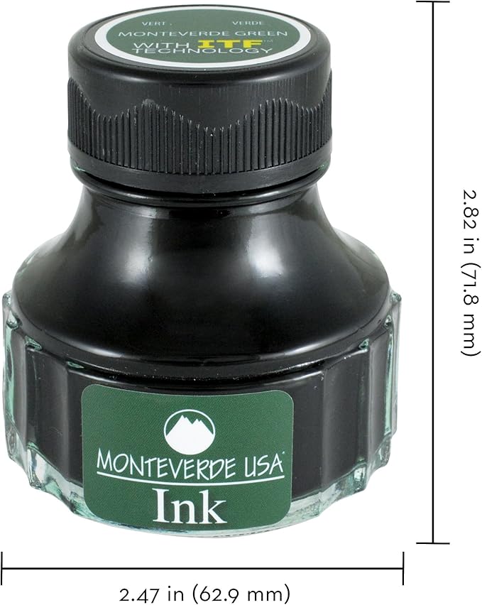 Monteverde USA Ink with ITF Technology, 90 ml Monteverde Green (G308MG)