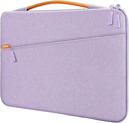 JETech Laptop Sleeve for MacBook Neo (A18 Pro), 14-Inch MacBook Pro (M1-M5, 2020-2026), Waterproof Bag Case with Portable Handle and Pocket, Compatible with 14 Inch Notebook (Light Purple)