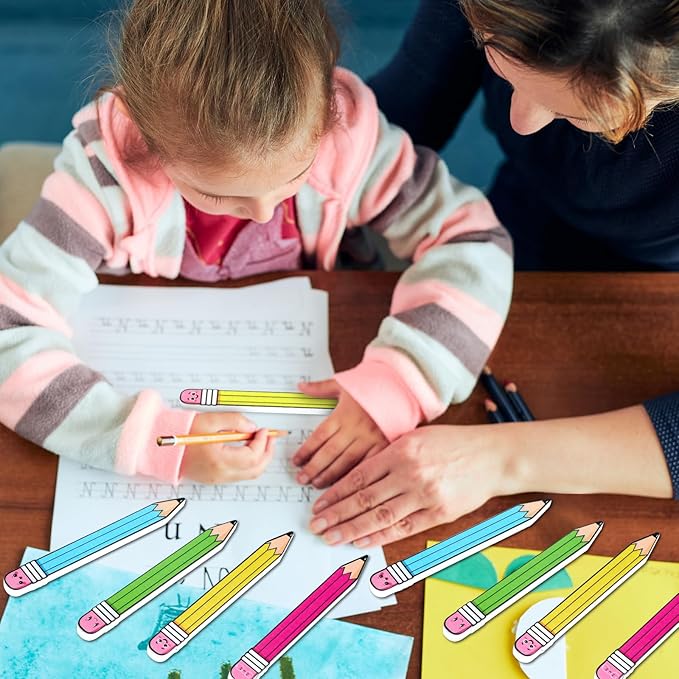 Junkin 32 Pcs Writing Tools Spacers for Writing Handwriting Spacer Tool Classroom Management Tools for Students to Learn Proper Word Spacing (Pencil)