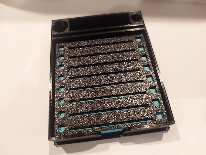 Generic Sticky Note Holder w/Stencil (Black) - 4" x 3.5" - Rectangular - 1 Count