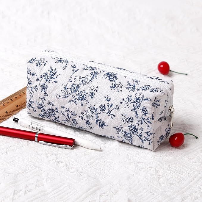 Pencil Case Pen Case Office College School Storage Bag Pouch Holder Box Organizer Makeup Pouch Cosmetic Bag Aesthetic Cute Pencil Case for Girls Boys Kids (ZM)