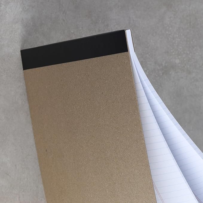 KitchenDine Office Legal Pads | Note Pads For Work | Memo Pads | 8.5 x 11 inches Lined Paper Pad | Narrow Rule 50 Sheets Pads | Set of 6 White Writing pads for Home, School, Teachers, Businesses