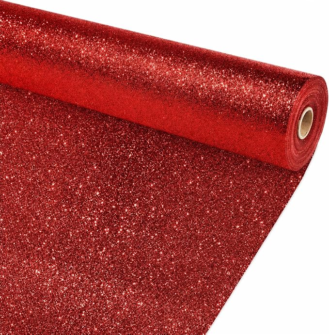 Glitter Red Bulletin Board Roll Non-Woven Fabric Poster 15.7" x20ft