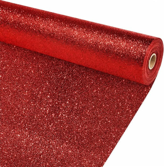 Glitter Red Bulletin Board Roll Non-Woven Fabric Poster 15.7" x20ft
