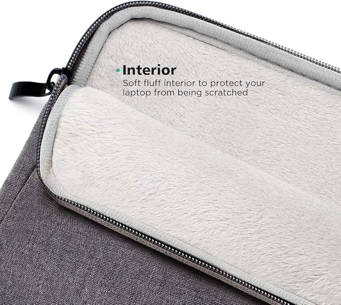 NIDOO 13-14 inch Laptop Sleeve Case Protective Computer Cover for 14" MacBook Pro M4 M3 M2 M1 / 14.4" Surface Laptop Studio/ThinkPad X1 Carbon / P14s T14 L14 E14 / HP, Dark Grey